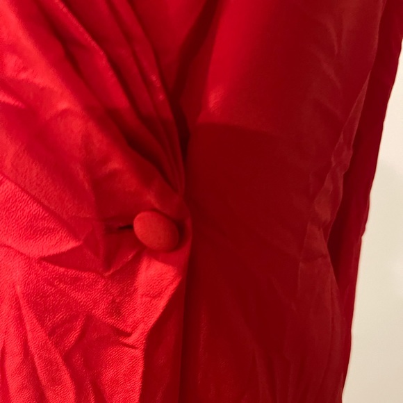 Vintage la chine classy by Galindo wang red blouse - Picture 7 of 7